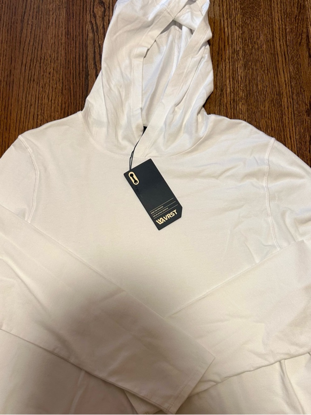VRST Essential Hoodie Pure White UPF 30+ Men’s Small NWT